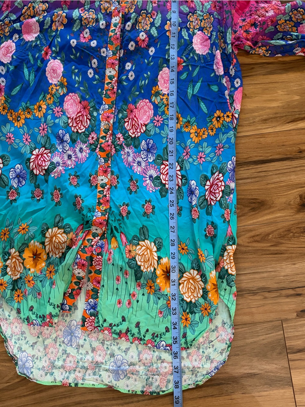 Johnny Was RAINBOW MIDI SHIRT DRESS - Picture 11 of 12